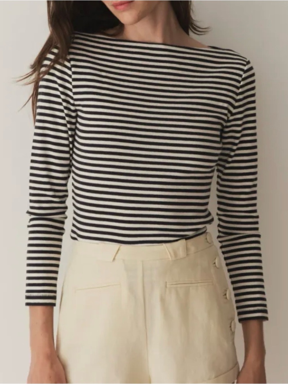 Doen Paulette Tee in Nantucket Stripe size S